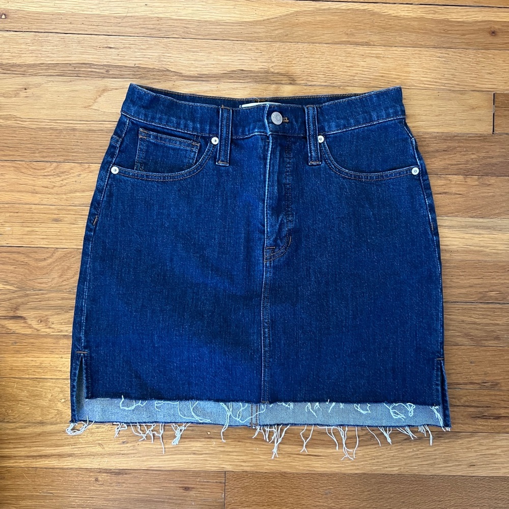Madewell denim skirt